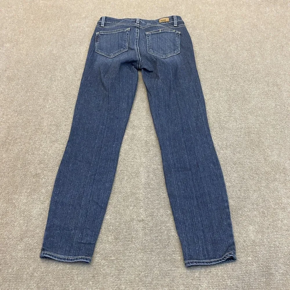 Paige Jeans Womens 26 Verdugo Crop Skinny Stretch Blue Denim Pants‎